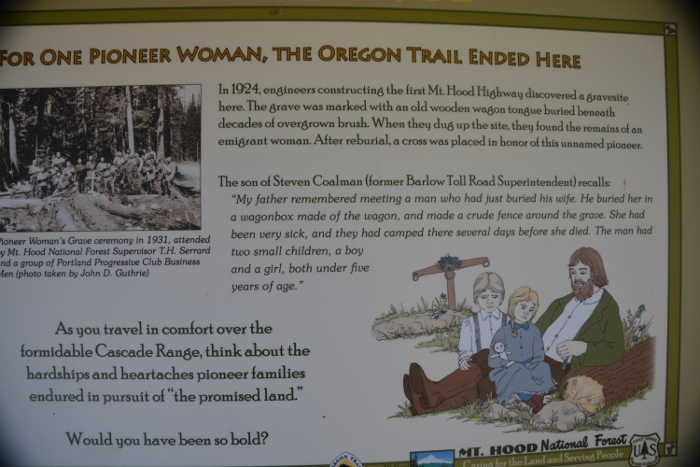 plaque, memorial to a pioneer woman
